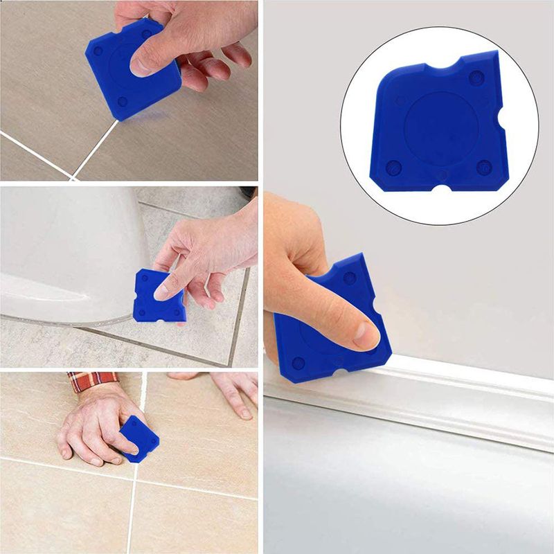 Professional 16-Piece Grout Tool Set - Grout Spreader, Caulking Scraper, Silicone Applicator For Tile & Glass_voghion.com