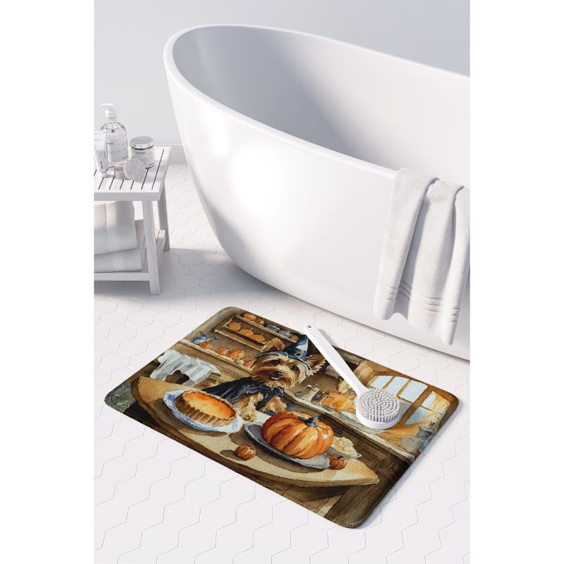 Tappetino per macchina Antifatica Tappetino Comfort Bagno o Cucina Zucche Autunno Tappetino in Memory Foam Cuscino Terrier Cucina Setoso Cucina Lavabile_voghion.com