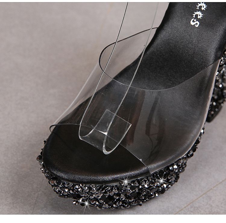 Women's Summer High Heel Sandals - 14cm Chunky Wedge Platform With Non-Slip Sole & Waterproof Design_voghion.com