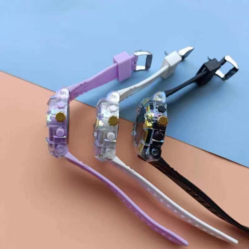 Neues galvanisiertes buntes Gehäuse für Studenten, Modetrend, multifunktionale leuchtende Sport-wasserdichte elektronische Uhr_voghion.com