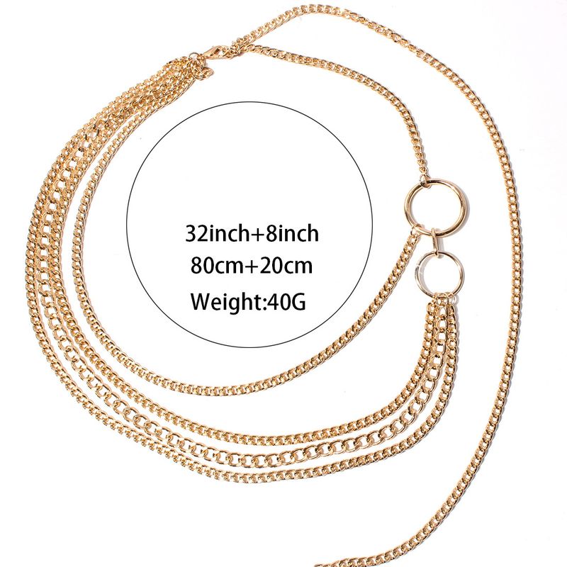 Damenketten Schmuck Legierung Mehrschichtig Übertrieben Körper Retro Street Shooting Taillenkette Damen_voghion.com