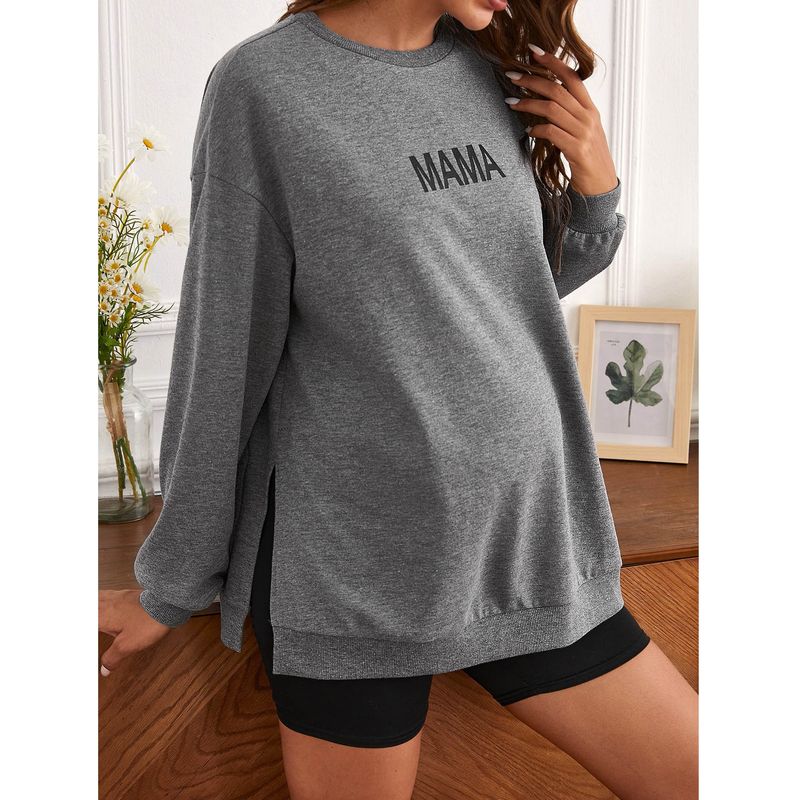 Sudadera con capucha y manga larga con cuello redondo y estampado_voghion.com