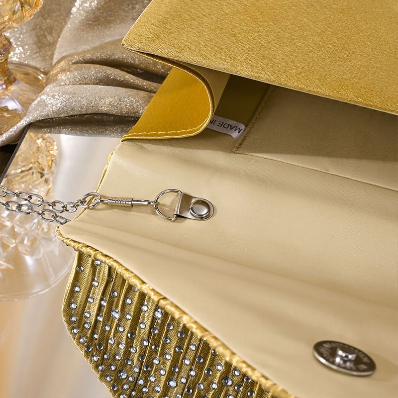 Neue Strasssteine, Clutch mit Kette, Partykleid-Abendtasche, quadratische Damentasche_voghion.com