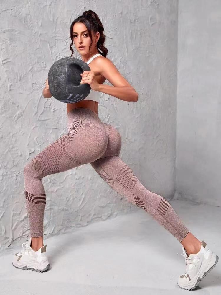 Vêtements pour femmes Pantalons de yoga sans couture Pantalons de fitness Pantalons d'entraînement pour les hanches_voghion.com