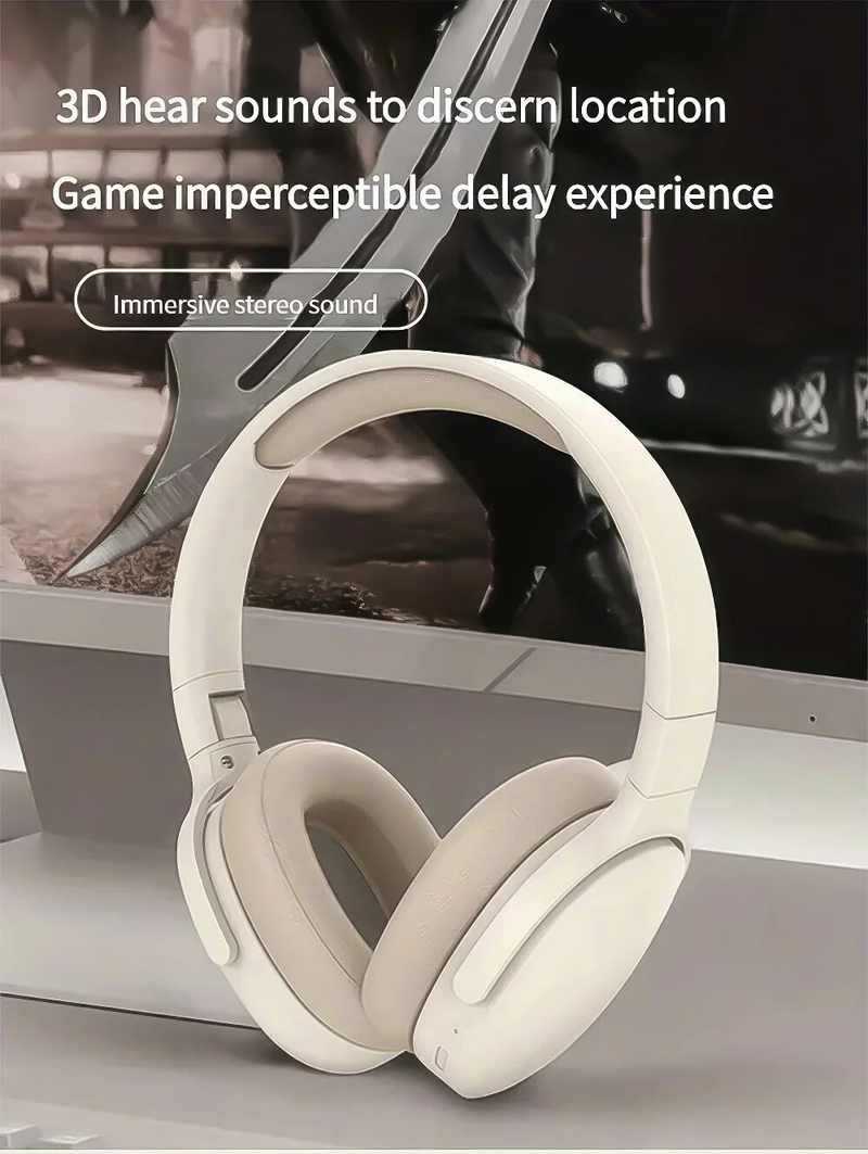 P2961 Bluetooth Headphone Over Ear Stereo Hifi Headset Real Wireless Sports Earphone Tf/Aux Music Player With Microphone_voghion.com