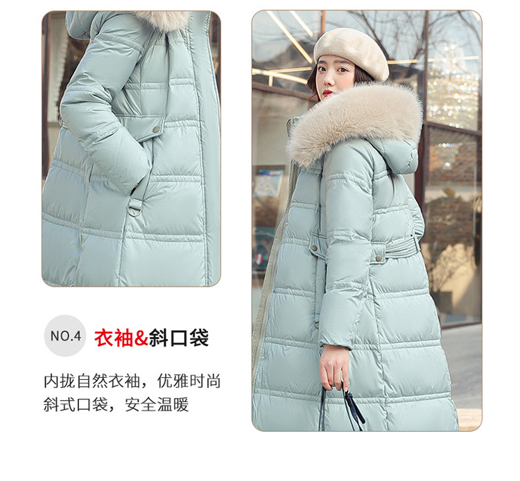 Parka para mujer, abrigos de invierno para mujer, chaqueta de invierno con pelo largo y pesado, cinturón para cultivar la moralidad, abrigo para mujer 2022 8603_voghion.com