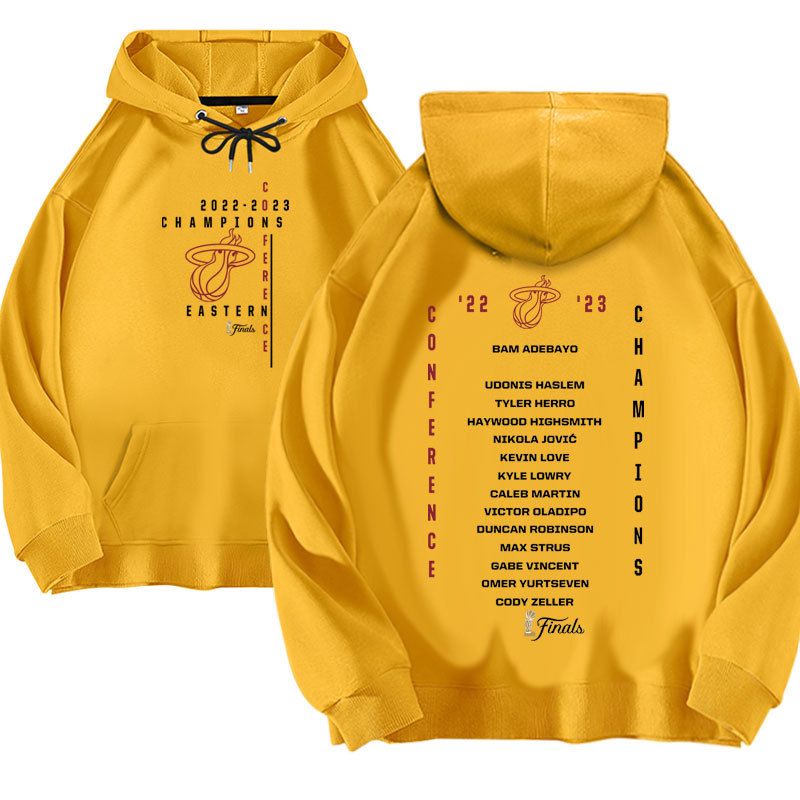 Basketball Heat Legendärer Langarm-Kapuzenpullover mit Samt, Unisex-Bedruckte, lockere Herbst-/Wintermode_voghion.com