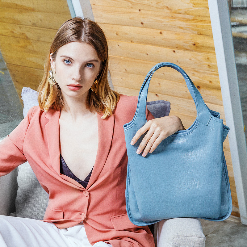 Hoofdlaag Koeienhuid Dames Handtassen Mode Handtassen Echt Leer Dames Enkele Schouder Crossbody Tas_voghion.com
