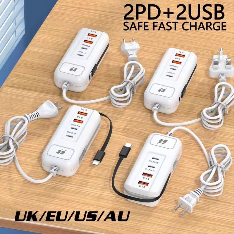 Modelo mais vendido/Multi U Smart Plug 66W Carregamento ultra rápido_voghion.com