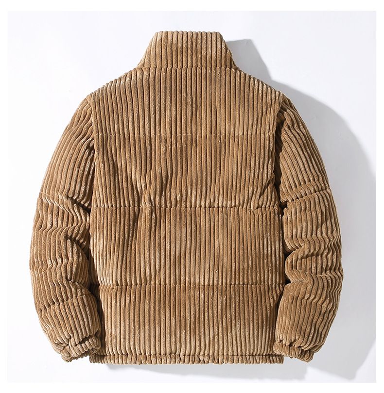 Vestiti invernali da uomo in velluto a coste spesso e caldo, giacca in cotone, top in lana d'agnello per studenti adolescenti_voghion.com