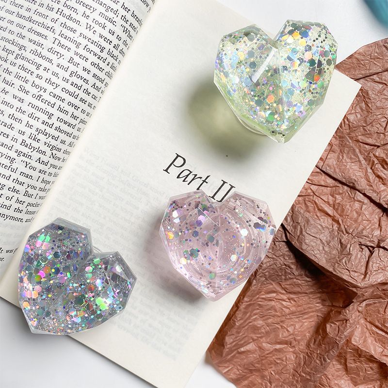 Incolla la staffa estensibile per airbag, colla a goccia, amore, paillettes tridimensionali, fibbia per anello creativo colorato,_voghion.com