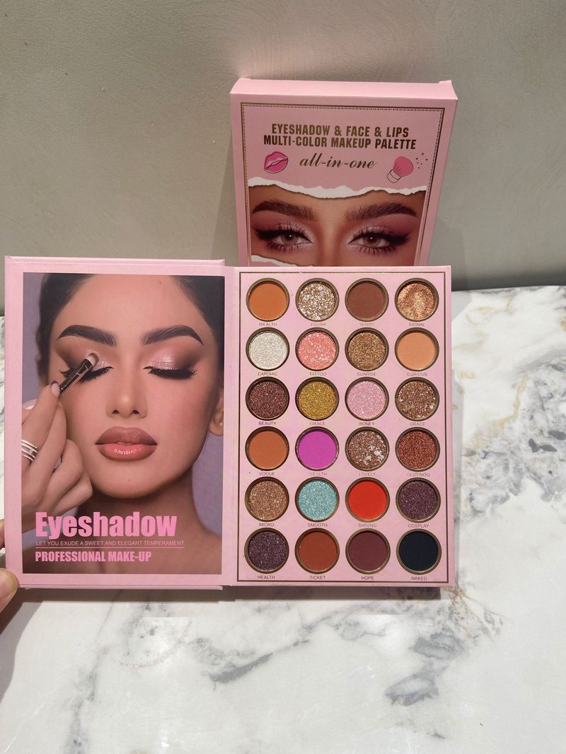 Eye Shadow New 55 Color Five Layer Eyeshadow Palette Pearlescent Matte Glitter Sequin Makeup Palette Stage Makeup Eyeshadow Book_voghion.com
