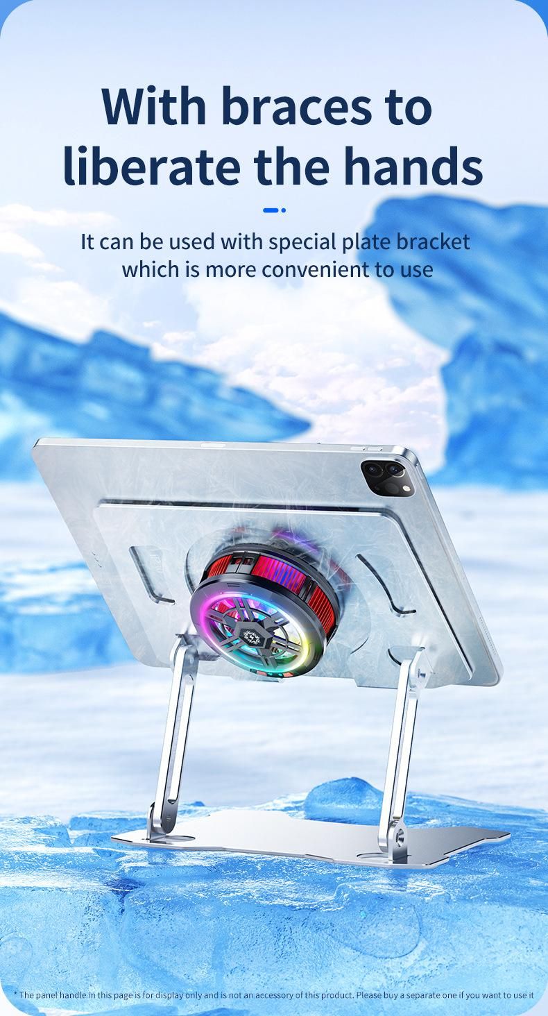 Mobile Phone Heat Sink, Flat Magnetic Suction X100 High-power Three Stage Semiconductor Icing Silent Cooling Device_voghion.com