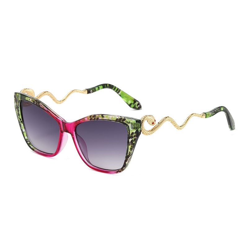 New Trade Design Snake Arm Metal Cat Eye Party Sunglasses_voghion.com