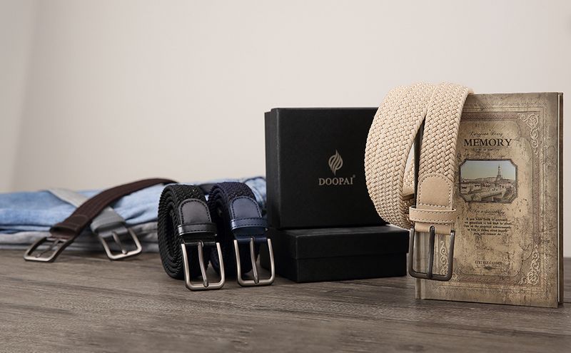 HOT 130CM Men's Elastic Unisex Casual Woven Belts for Outdoor Rock Climbing Training Work Women'S Paired with Jeans Belt_voghion.com