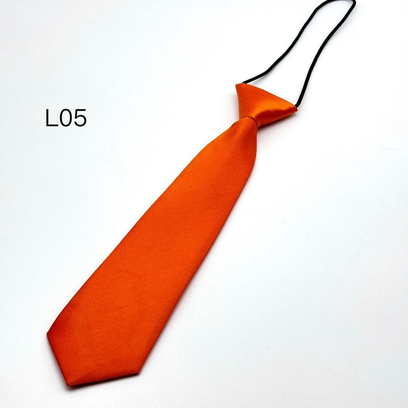 Cravatta per bambini tinta unita per ragazze, studenti delle elementari e medie, uniforme scolastica nera e rossa con fiocco per neonati dell'asilo_voghion.com