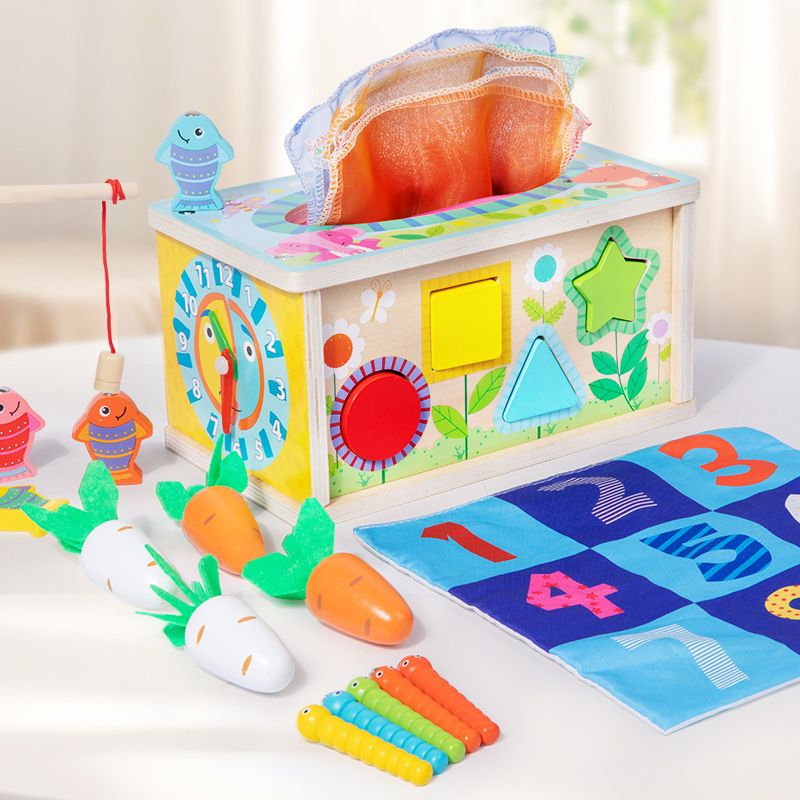 Giocattoli educativi per bambini, pesca con la carta, ravanelli, cattura di insetti, orologio_voghion.com