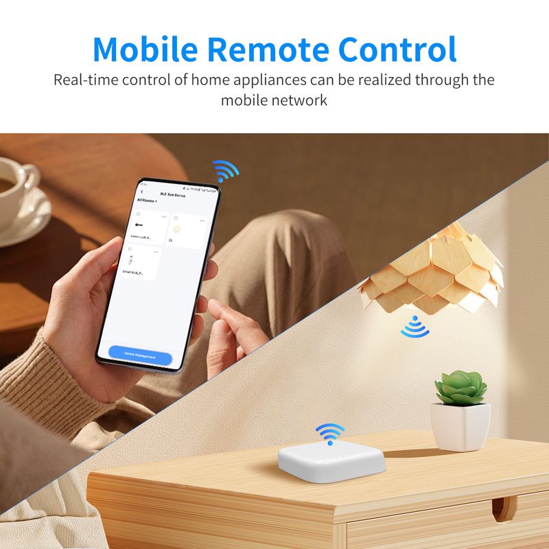 Gateway multimodale Bluetooth Tuya WiFi Hub wireless Smart Life App Control Funziona con Alexa Google Home_voghion.com