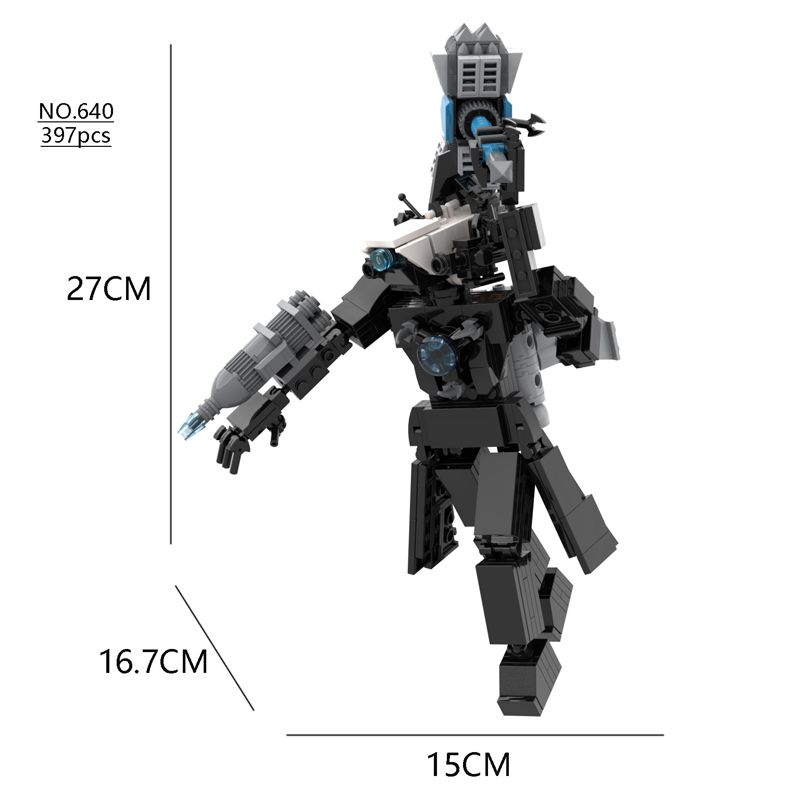 Vse Moc New Skibidi Toilet The Audio and Camera Titan Man Building Blocks Toys DIY Opeke Toy For Child Rojstnodnevno božično darilo_voghion.com