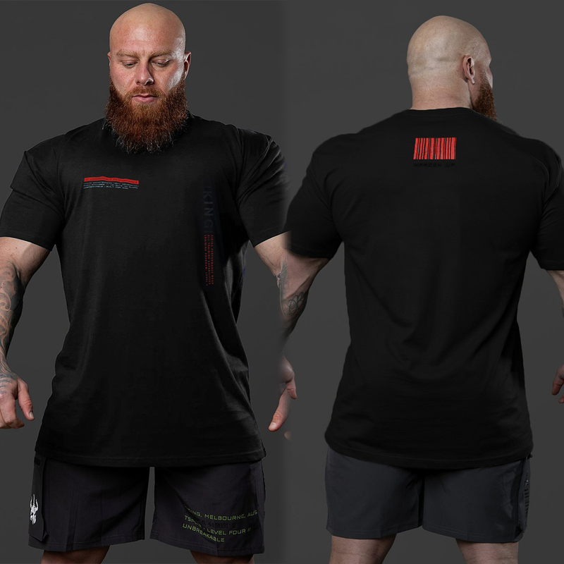 Muscle Spring/Summer Brothers Hombres Deportes Ocio Correr Gimnasio Entrenamiento Algodón Elástico Slim Fit Camiseta de manga corta_voghion.com