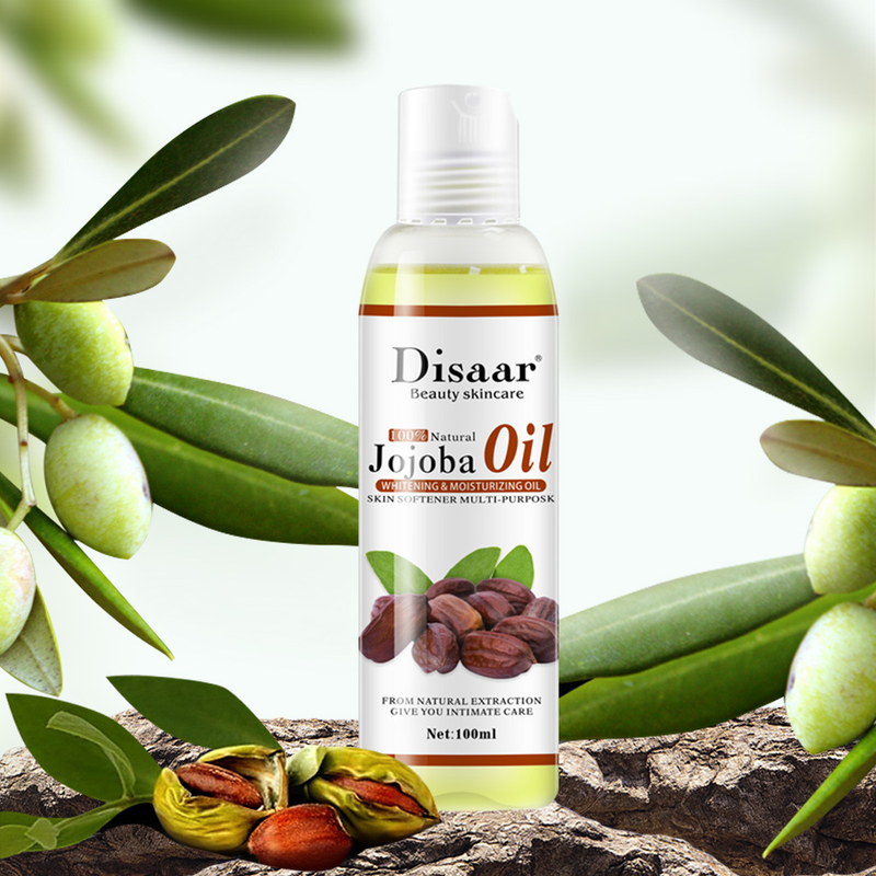 100ml disaar 100% natural orgânico jojoba óleo massagem melhor cuidados com a pele relaxante hidratante controle de óleo hidratação massagem produto_voghion.com