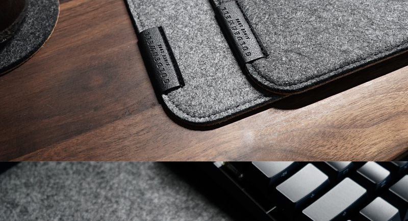 Gwang Felt Cork Black Gray Extra Large Mouse Pad_voghion.com