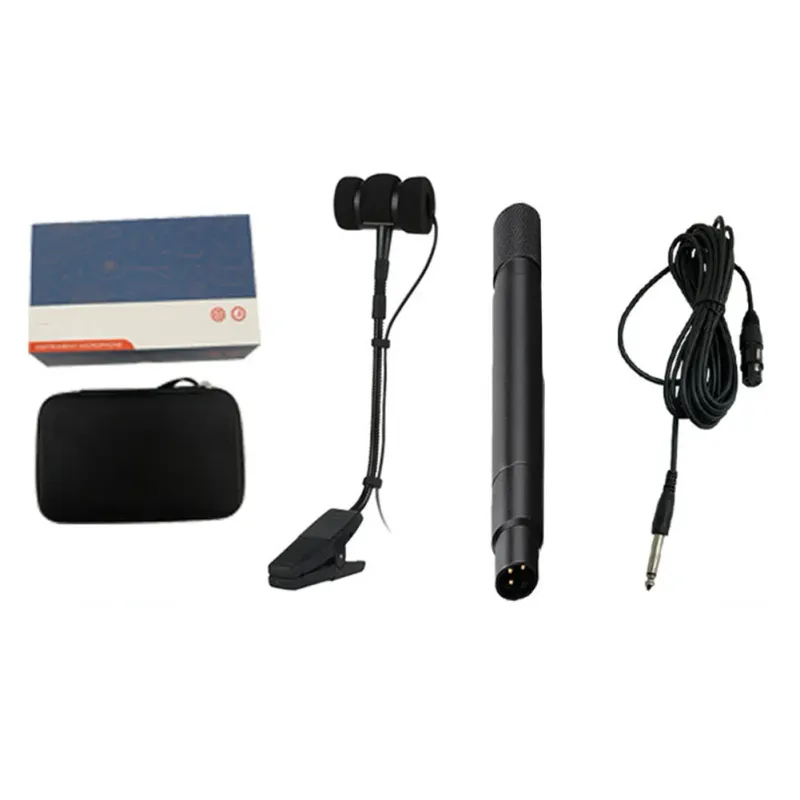 Tragbares kabelgebundenes Saxophon mit 3/4-poligem Mikrofon, omnidirektional, geeignet für verschiedene Instrumente, Clip-on-Design, Einwegmikrofon_voghion.com