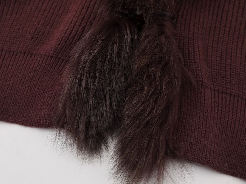 Retro Fringe Knit Cardigan – Oversized Open-Front Sweater With Hood & Boho Embroidery (S-L, Casual Chic, Gray/Brown)_voghion.com