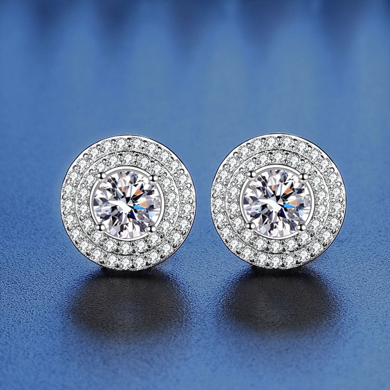Tancise Moissanite Orecchini in argento Orecchini pendenti per donne Regali per feste di matrimonio_voghion.com
