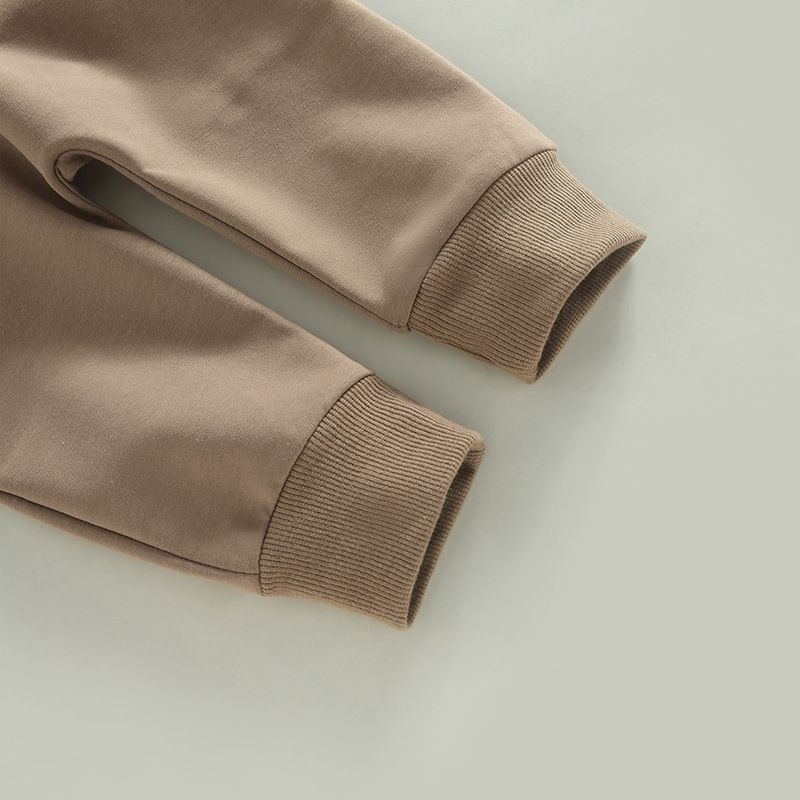 Trendy brand boys' autumn and winter 2024 new children's clothing two-piece round neck hoodie casual pants handsome set_voghion.com