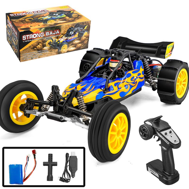 Véhicule tout-terrain télécommandé à grande vitesse RC à quatre roues motrices Big Foot Racing jouet électrique modèle de voiture adulte garçon_voghion.com