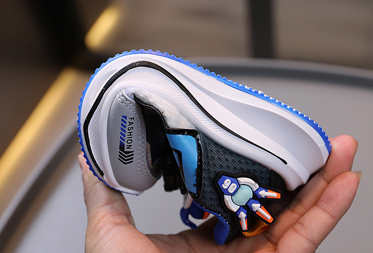 Children's Button Buckle Shoes 2025 Spring New Style Children's Breathable Running Shoes Boys' Casual Shoes Sports Shoes Girls' Baby Shoes_voghion.com