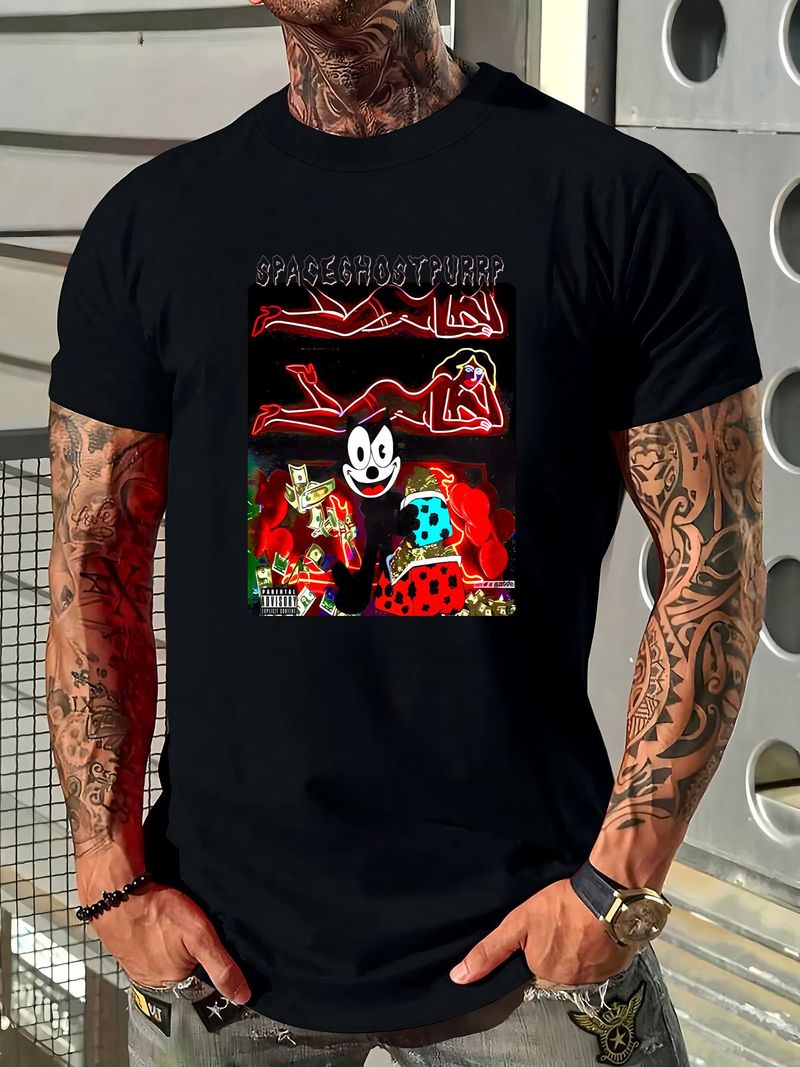 Best Match Spaceghostpurrp Klassisches beliebtes Premium-T-Shirt für Herren, Größe S-5XL, vielseitige Homme-Dehnkleidung für Grafikdesigner, leicht weich_voghion.com