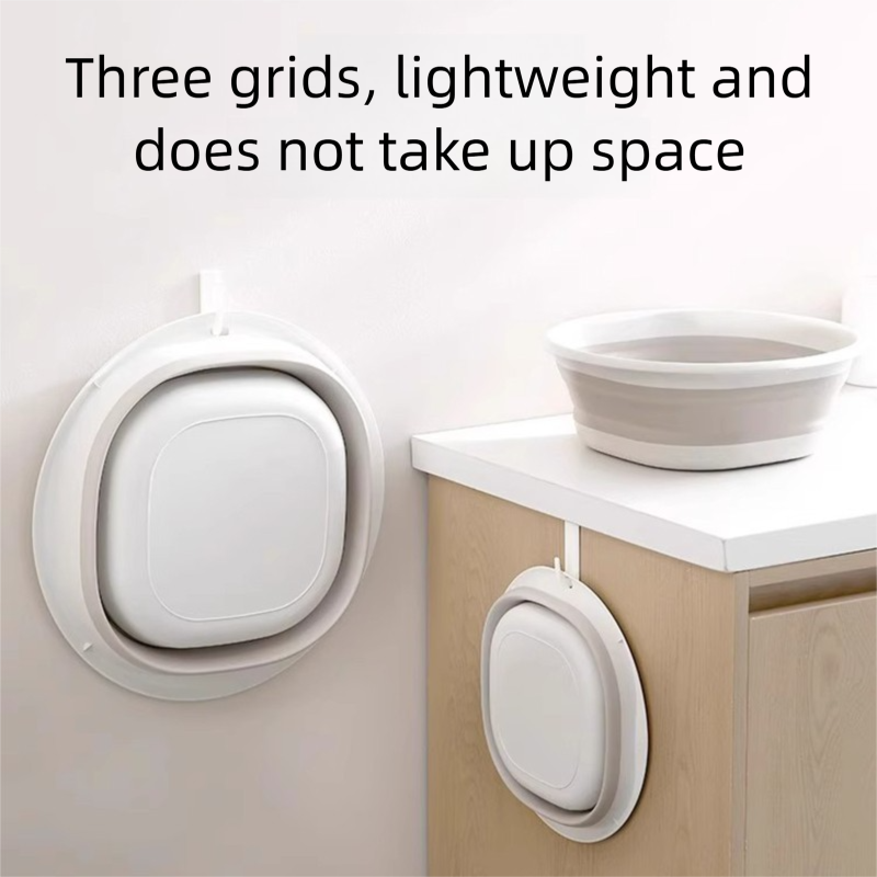 Lavabo plegable portátil grande de plástico para viajes al aire libre, dormitorios de bebés_voghion.com