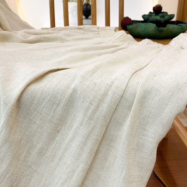 Women's Clothing Textured Linen Versatile Version Lengthen Legs Elegant and Chic Women's Skirt Pants Wide-leg Pants_voghion.com