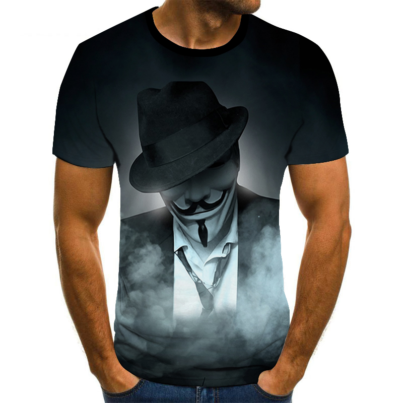 Herre T-shirt mode 3D-printet sommer kortærmet klovn T-shirt til kvinder oversize Harajuku_voghion.com