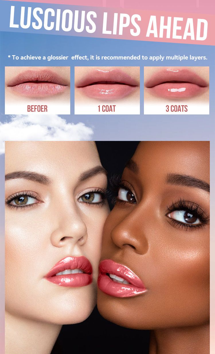 6-Color Pressed Pen Solid Gloss Jelly Lightening Lip Lines Moisturizing Lipstick_voghion.com