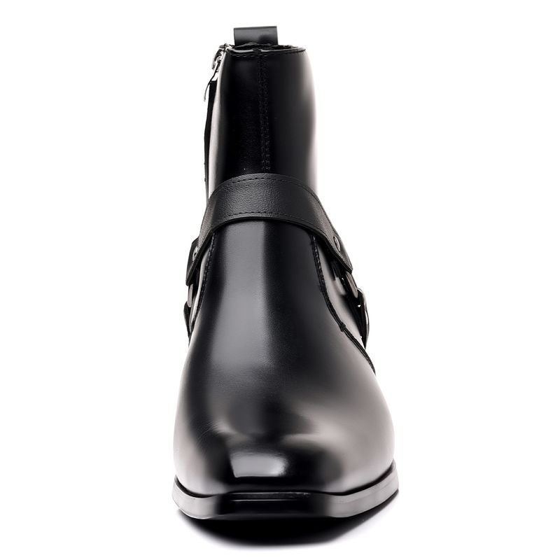 Austrian 9093 New England Stiefel Nieten Personalisierte Mid Top High Heels Herrenschuhe_voghion.com