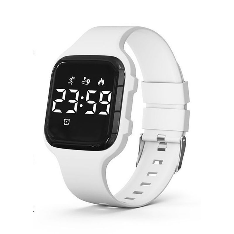 Square Waterproof Female Students, Elegant And Simple Sports Bracelet, High-end Luminous Vibration Alarm Electronic_voghion.com