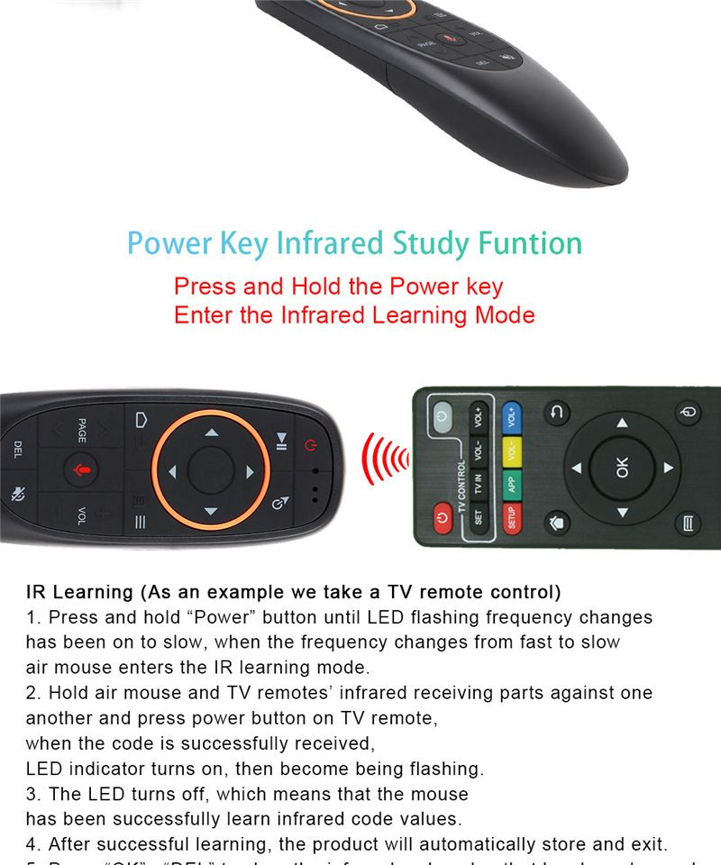 Souris volante avec gyroscope et détection corporelle, version Bluetooth, télécommande_voghion.com
