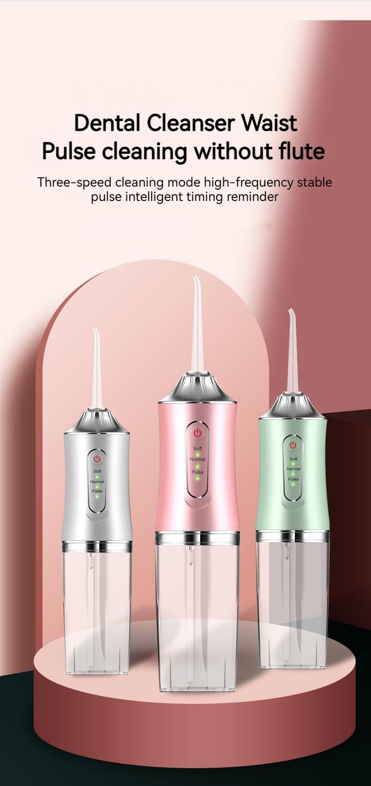 New Electric Tooth Flusher, Portable Stone Removal, Waterproof Large Water Tank, Tooth Washer, Household DIY Water Floss_voghion.com