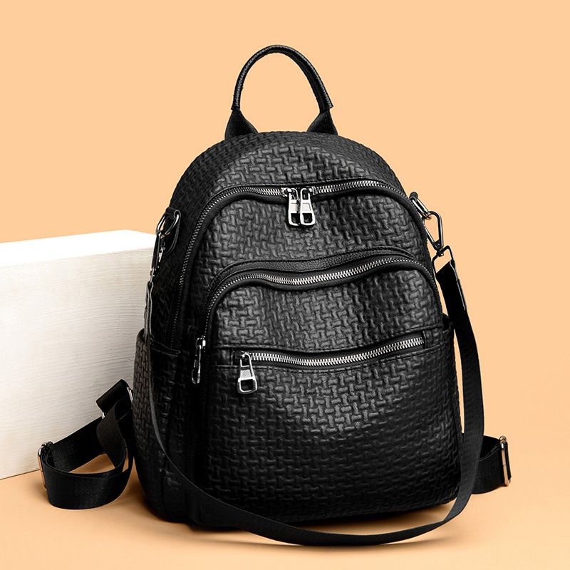 Korean Version For Women 2024 New Casual Backpack Simple Large Capacity Travel Versatile Commuting Women's Bag_voghion.com