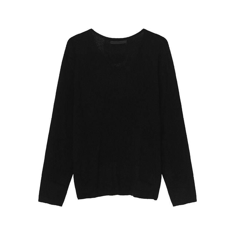MTLCLOTHES Men's Clothing|Korean Version Ins Fashion Irregular Collar 272g Lazy Style Casual Knitted Sweater Top_voghion.com