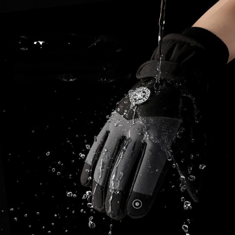 Zhaodengsheng Winterski Für Männer Und Frauen, Wasserabweisend, Winddicht, Warm, Verdickt, Rutschfest, Touchscreen, Radfahren,_voghion.com