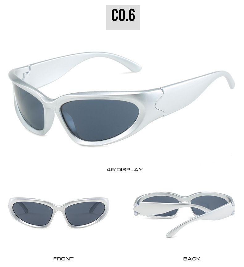Occhiali da sole sportivi ovali avvolgenti Flash da uomo, con lenti a specchio, per guida, pesca, ciclismo, design di sicurezza, per bici_voghion.com