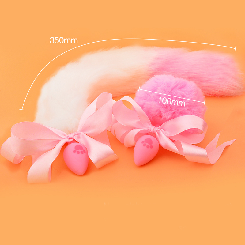 Fox Sex Toys Coda Butt Plug in metallo con kit forcina Plug anale Massaggiatore prostatico Butt Plug per coppia Cospl_voghion.com