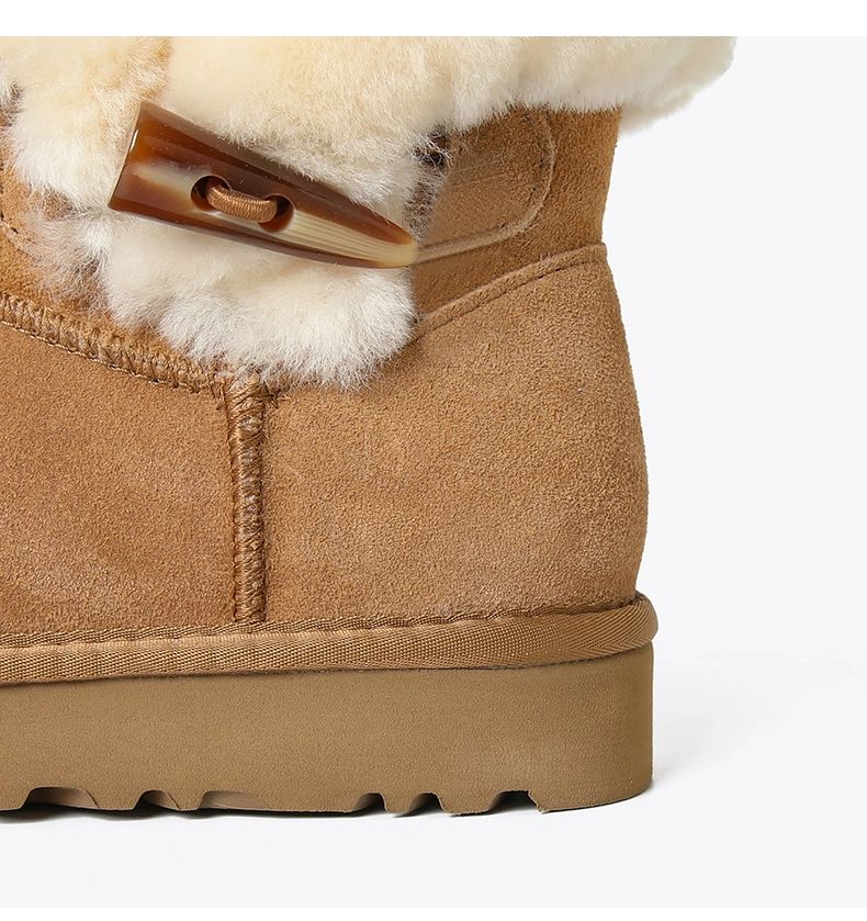 Designerstiefel Schneepelz Pelzige Winterstiefel Damenstiefel Dicke Unterseite Plüschschuhe Mar Tin Boot Herrenstiefeletten_voghion.com
