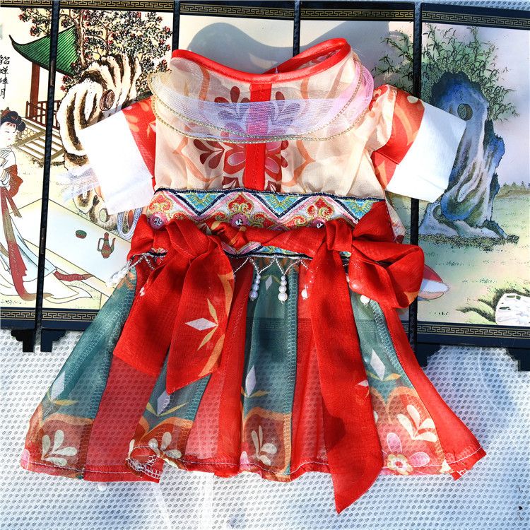 Huisdier Hanfu Kleine Zomeroutfit Dunne Teddy Bichon Pomeriaan Hond Kat Konijn Kleding Oude Stijl_voghion.com