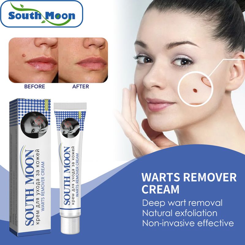 South Moon Warzencreme für die Körperhaut, entfernt schwarze Nävi, Fleischbällchen und Warzen, reinigt sanft und glättet die Haut_voghion.com