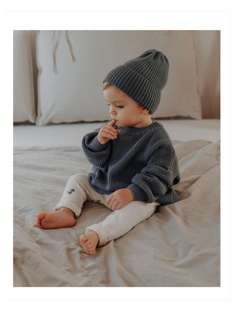 Ins hot style foreign trade cross-border children's clothing baby sweater baby boy girl child autumn and winter loose knitted jacket_voghion.com